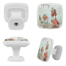 Cervo di primavera 4 PCS Pomelli per Porta, Pomolo per Mobile, Pomelli per Mobili con Viti, Maniglia per Armadietto, Pomelli per Porta, Pomelli per Cassetti per Porta, Armadio, Cassetto e Credenza