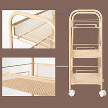 Zixin Scaffale da Cucina 3 Tier Bagno Shelf Metallo Multi-Layer Storage Rack Scaffale da Cucina Stand con Ruote