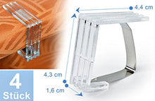 Fermatovaglia (4 pezzi) copertura di plastica trasparente 2 set