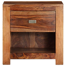 vidaXL Comodino in Legno Massello di Sheesham 1 Cassetto Tavolino Laterale