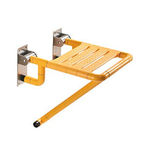 Accessori da bagno - Sedie pieghevoli a parete in acciaio inox da bagno pieghevole a muro Mounted Rafforzare cambiare le scarpe di feci for anziani pieghevole accessibile Bathing Sgabello - Load-b