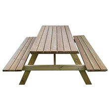 Tavolo picnic 180x120xH70 legno robusto + panche seduta arredo giardino BD-46068