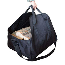 Delaspe - Supporto per legna da ardere in tela, borsa portaoggetti per legna da ardere a una spalla, adatto per giardino e esterno