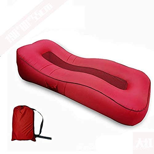 Ceiling Pendant Appoggio Auto Gonfiabile Letto Letto Gonfiabile Divano da Esterni Bed Veloce Gonfiabile (Color : Red)