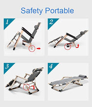 AI LI WEI SHUAIIJUAN Sedia per Il Tempo Libero Domestico Folding gravità Zero Beach Sedie Sdraio reclinabili for Outdoor Patio Giardino Campeggio 200KG capacità - Grey