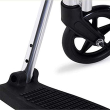 Carrozzine Semoventi, Trolley da Viaggio Portatile Transit Scooter per Anziani, Pieghevole Portatile Lega di Alluminio Superleggera Anziani/Disabili Sedia da Trasporto Semovente Senior/Disabili S