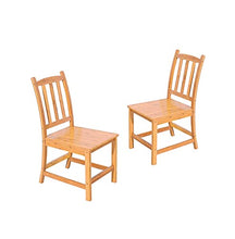 Sedute multifunzionali, 2 pz robusti sedie da pranzo in bambù sedie di legno sedie da pranzo sedie da pranzo sedie da esterno per portico, a bordo piscina, patio, giardino, balcone, cortile, arredamen