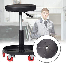 SXRDZ Sgabello Lavora con rotelle, gas Sgabello con PU verde sedile in pelle sintetica, Altezza regolabile 45-55 cm, peso 160 Kg supportati, Scopare Sgabelli di tatuaggio facciale di massaggio del man