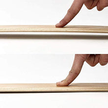 PZ 2 Coppia Listelli Curvati in Legno di Faggio - Ricambio per Doga – 3,8 X 72 X 0,8 Cm -