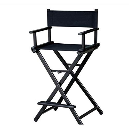 Mobili per la casa e Giardino Sedia Pieghevole Resistente, seggiolone per Esterni Pieghevole in Legno Pieghevole per Sedia da Regista dell'artista Ottomani da Cucina (Colore : Nero)