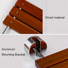 Sgabello da Doccia Pieghevole Sedia da Bagno in Legno di Teak con Sgabello per Cambio Scarpe in Tubo di Acciaio Inossidabile Carico 180 kg