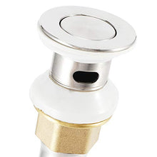 HEEPDD Scarico per lavandino Pop-up in Acciaio Inossidabile, Rubinetto del Bagno Vaso per lavabo Tappo di Scarico per lavabo per lavabo per lavabo(D)