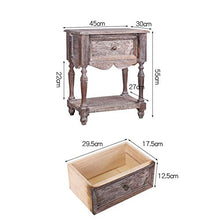 H-Comodini Camera Tavolino Laterale Comodino Retro Legno Solido Limitare Americano Divano Laterale Gabinetto Camera Locker Piccolo Comodino (Color : A)