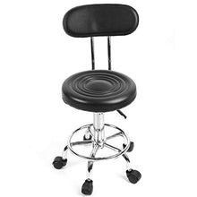 hongyan Sgabello Girevole Comodo Sedile in Pelle Schienale Alto PU Bar Sgabelli Domestica Ascensore Bar Chair Bar Bar poggiapiedi Regolabile in Altezza Cucina Colazione Sgabello G (Colore : Nero)
