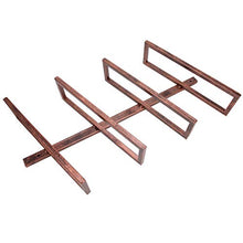 zhoul Portabottiglie da parete rustico, portabottiglie per vino Portabottiglie per vino Mensola per sala da pranzo domestica Decorazione per cucina domestica(4 bottiglie di bronzo)