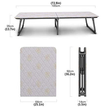 ZHANGYY Sedie a Sdraio per Patio Lettino da Campeggio Pieghevole per Neonati, Letto Pieghevole, sedie economiche Singole, Letto per Pausa Pranzo da Ufficio, Lettino da Campeggio per Esterni con cusc