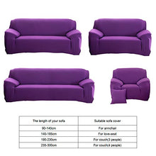 Cafopgrill Fodere Copridivani Universale, Copridivano Elastico antiruggine Copertura Divano copridivano/Due/Tre/Quattro posti Viola Ideale per poltrone, divani(3 Seater ：190-230cm)