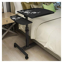 SXGKY Pieghevole da Tavolo Computer Portatile Registrabile Laptop Desk Ruota Portatile Ping può Essere Sollevato in Piedi Desk 64 * 40CM Scrivania Portatile FF (Color : White)