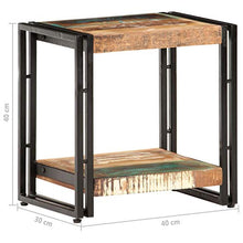 Tidyard Tavolino da caffè Vintage Industriale in Legno Massello Recupero 40x30x40 cm,Tavolino da Salotto Industriale in Legno,Tavolino per Divano in Legno,Tavolino Laterale Vintage Industriale
