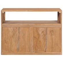 vidaXL Credenza 80x30x60 cm in Legno Massello di Teak Madia Comoda Funzionale Durevole Robusta Resistente Ampia Solida Pratica Mobile Armadio