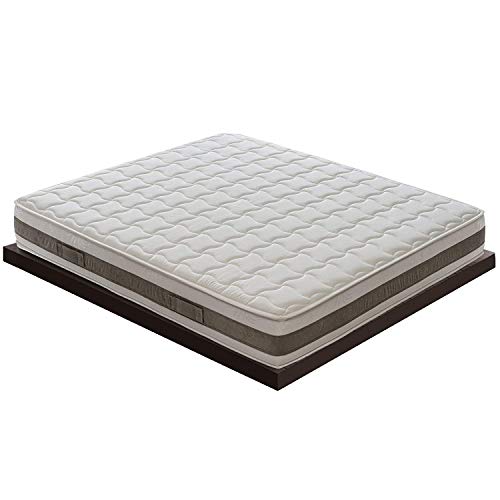 Materassiedoghe - Materasso in Memory Foam con Fibra di Carbonio MOD. rieti Ortopedico Certificato Presidio Medico Classe I con DETRAZIONE FISCALE Matrimoniale Singolo Piazza (80x190)