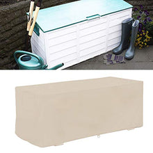 Fdit Patio Deck Box Coprivaso Coprivaso 100% Impermeabile per Esterno Copertura Invernale 48,4"L x 21,7" P x 24,4"H Tavolino da Esterno e Pouf(2#)