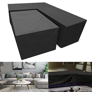 N\C Copridivano da Esterno 215X215X98X68cm + 155X95X68cm Copridivano Antipolvere Impermeabile per Esterni