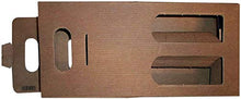 SCATOLA BOX PER 2 BOTTIGLIE AVANA MARRONE VINO BIRRA OLIO 750 ML MANICO CARTONE