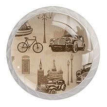 Auto retrò 4 PCS Pomelli per Porta, Pomolo per Mobile, Pomelli per Mobili con Viti, Maniglia per Armadietto, Pomelli per Porta, Pomelli per Cassetti per Porta, Armadio, Cassetto e Credenza