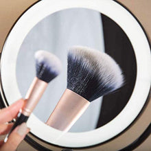 WZDD Specchio Trucco Ingranditore da Parete, Ingrandimento 5X Specchio Cosmetico con Luce a LED, Doppio Lato Orientabile a 360 ° Cosmetico Specchio