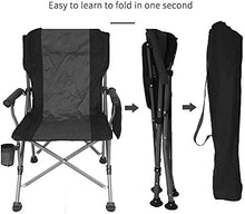 Tavolo da picnic all'aperto Piccolo campeggio portatile Black Pieghevole Tavolo da tre pezzi Tavolo e sedia Set Camping Barbecue all'aperto Tavolo da pranzo e sedia Doppio Oxford Panno Piscina Sedia p