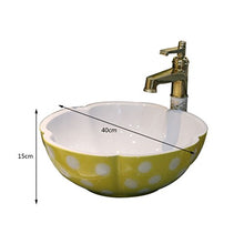 Lavabo da appoggio per lavabo da bagno per la casa Lavabo da appoggio in ceramica (40x15cm) Lavandini bagno