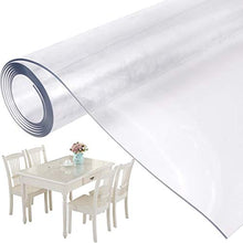 EUUHJK Tovaglia Lavabile PVC Trasparente 2.0mm Rettangolare Quadrata Impermeabile Olio,Antimacchia,Antipolvere,Cucina Sala Pranzo Festa di Compleanno,Eventi,Banchetti