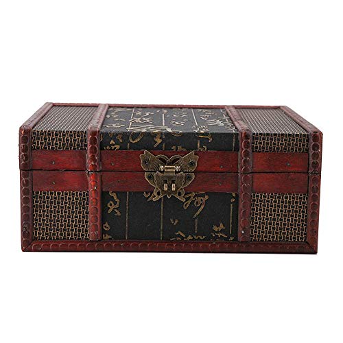 East buy Scatola portaoggetti, Scatola portaoggetti in Legno Vintage, Libro Grande, Contenitore per Gioielli, Organizer(A)