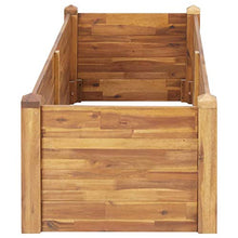 Letto Rialzato da Giardino 160x60x44 cm Legno Massello d'Acacia
