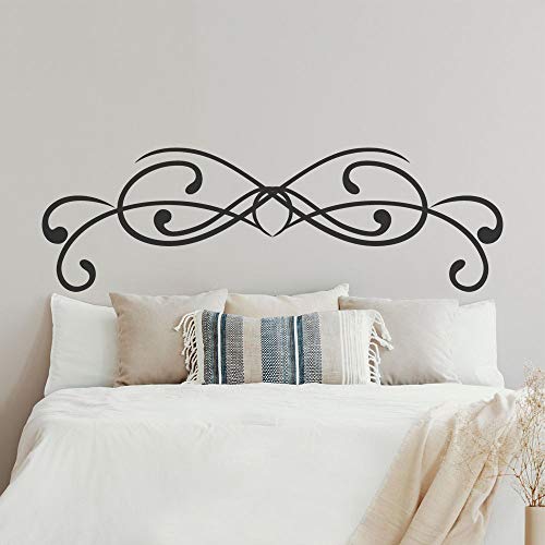 Adesivi per testiera del letto, T-MK392, 44 x 140 cm, colore: Nero