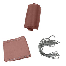 F Fityle Mesh Reclinabile 160x43cm + Cuscino Poggiatesta + Cavo di Ricambio 2m + 1.35m per Sedie Pieghevoli - Lacci Grigio