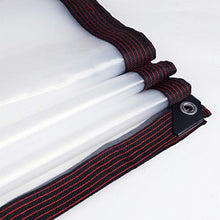 GGYMEI Telo Impermeabile Esterno, Telone Impermeabile Trasparente Compresse di Plastica Occhielli Rinforzati Resistenti all'Usura per Tetto, Posto Auto Coperto, Vento E Pioggia 16 Dimensioni