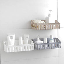 Perforation-Free Bagno Mensola Articoli WC WC Plastica Gancio Da Parete Riceve Cestino Lavaggio Rack