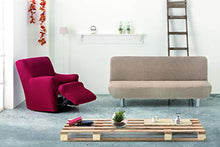 Eysa Italia Cora Copridivano Bielastico Clic Clac 3 Posti, Poliestere-Cotone, Lino, 36x27x14 cm