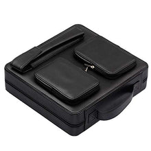 VIY Cigar Humidor, Humidor Cigar Box, Storage Case A Mano Cedar Cigar, Rivestito in Pelle Reale, Legno di Cedro Portatile, Contiene 8 Sigari (Nero)