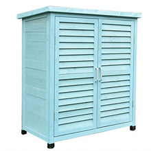 YCDJCS Cassapanche e bauli Outdoor Storage Shed Cortile Balcone di Legno a Prova di Pioggia anticorrosivo Sunscreen Gabinetto Garden rifinitura contenitori portattrezzi Cabinet