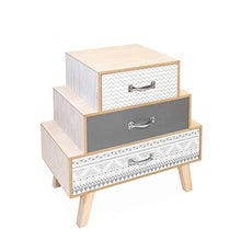 Suarez Indira C1 Mobile Multiuso, 50x30x51,7 H cm, Rovere, Nero, Fantasia, Melamina
