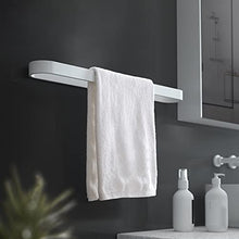 Bagno portasciugamani verniciato bianco bagno monoforo portasciugamani sospeso pugno-libero asciugamano appeso asta appendiabiti rack 60 cm