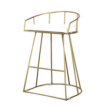 Bar Stool Con schienale del sedile Spugna for la prima colazione ripiano della cucina e la casa Nero Moderno Sgabelli ferro for Abitare Attività Cucine poggiapiedi Sedie da pranzo pub Gambe Industrial