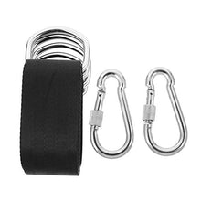 Toddmomy 1 Set Albero Altalena Appesa Cinghie Amaca Albero Cinghie Kit di Sospensione con Serratura Poliestere Snap Moschettone Ganci per Parco Giochi Portico Paio Indoor Outdoor