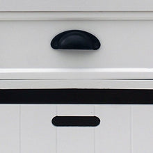 Mobili Rebecca Comodino Cassettiera 3 Cassetti Legno Bianco Design Classico Bagno Soggiorno Home Decor (Cod. RE6128)