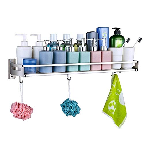 NHLBD Mensola da Bagno, mensola portaoggetti - Doccia scaffali e Ripiani, Parete Accessori for la validità della ruggine a Prova di Acciaio Inossidabile for la Cucina con partizione Hook Bagno