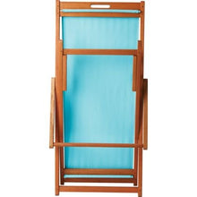 Empire Sterling - Sedia a sdraio pieghevole in legno, leggera e resistente, colore: AQUA (legno di eucalipto massiccio certificato FSC®)