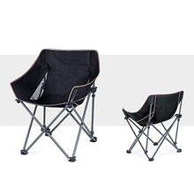 PPBB Sedia Pieghevole Nera Impermeabile per Esterni Sedia da Pesca Portatile da Campeggio Semplice Sgabello Mazha Schienale Sedia Moon Cuscinetto Portatile da 90 kg